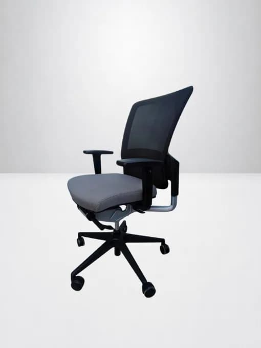 Chaise Eurosit E8 soutien lombaire gris noir — vue 4