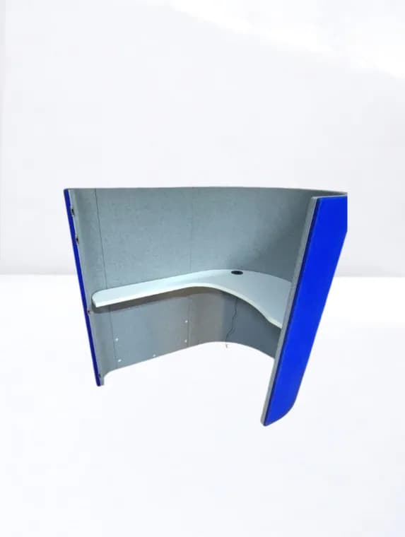 Bureau de travail individuel acoustique avec module USB — vue 7