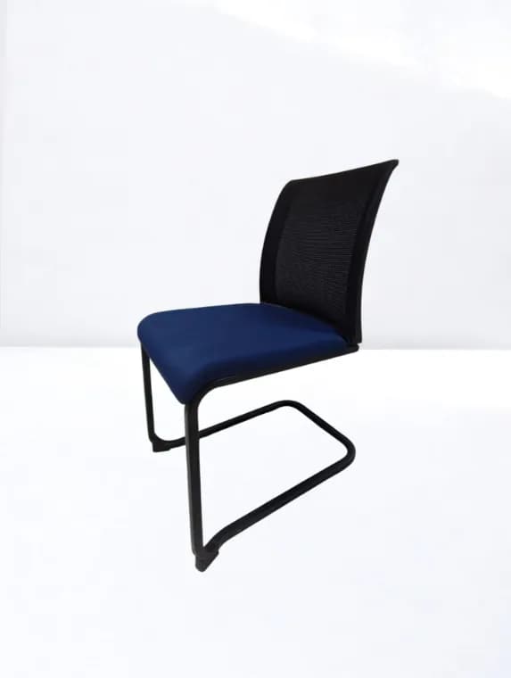 Chaise Steelcase reply mesh bleu — vue 3