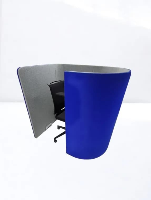 Bureau de travail individuel acoustique avec module USB — vue 6