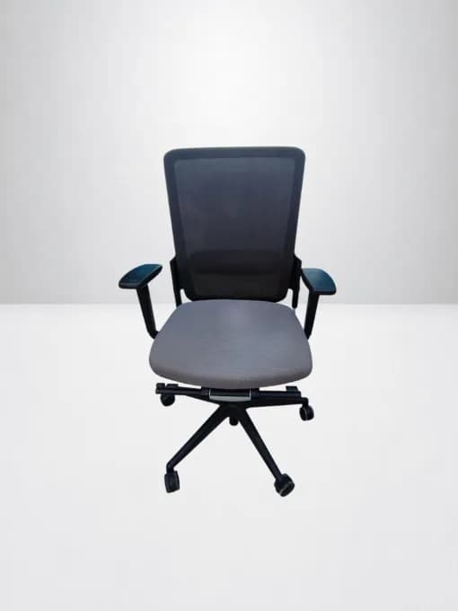 Chaise Eurosit E8 soutien lombaire gris noir — vue 2