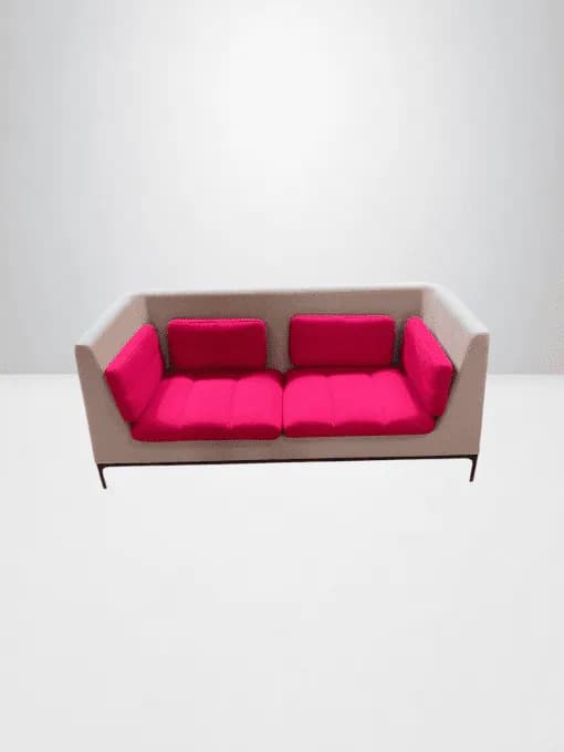 Canapé Banquette Acoustique Haven Design 2 places dossier cour — vue 2