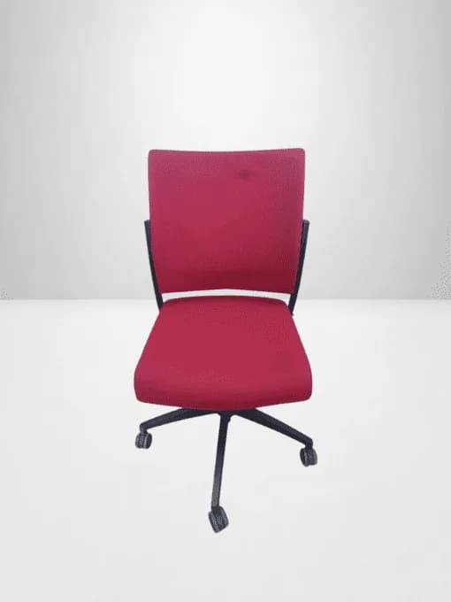 Fauteuil de bureau Magencia rouge promo — vue 4