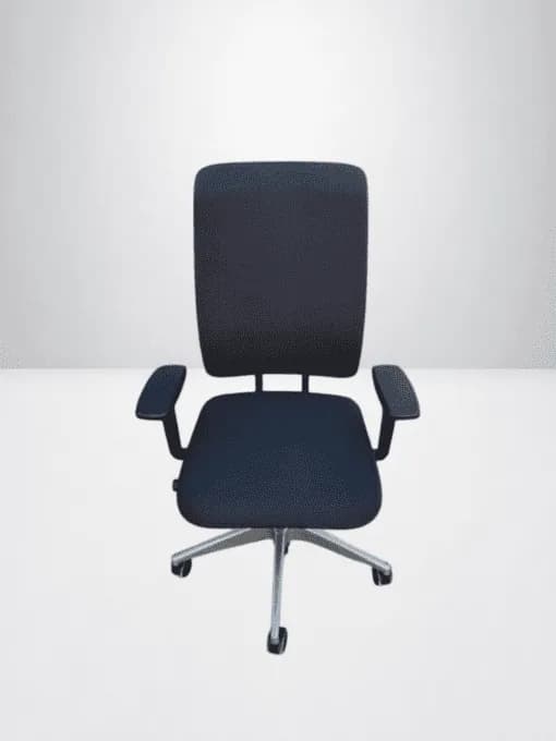 Fauteuil de bureau Girsberger Reflex noir accoudoir 2D — vue 3
