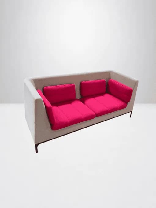 Canapé Banquette Acoustique Haven Design 2 places dossier cour — vue 3