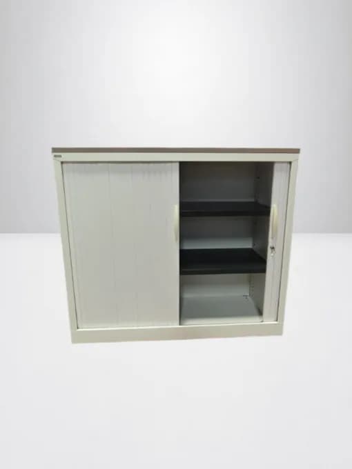 Armoire à rideaux Magencia 120x100cm finition top gris — vue 2