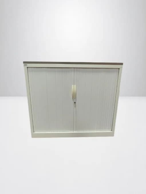 Armoire à rideaux Magencia 120x100cm finition top gris