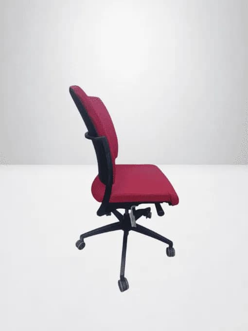 Fauteuil de bureau Magencia rouge promo — vue 3
