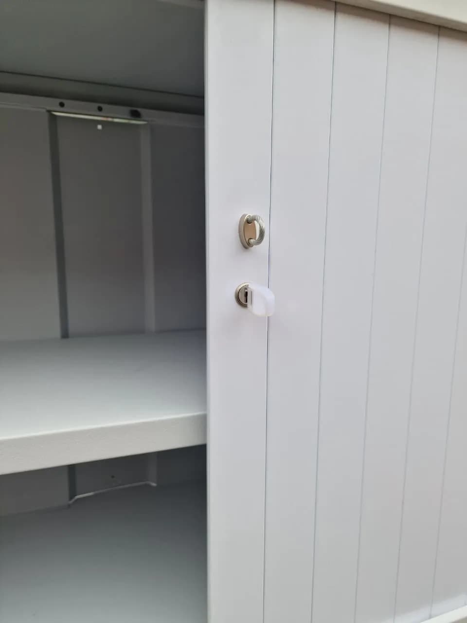 Armoire basse métallique à rideaux – 100×73 cm — vue 6