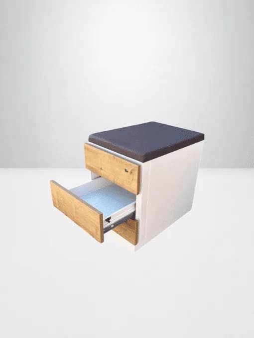 Caisson avec top assise finition Chêne 3 tiroirs — vue 4