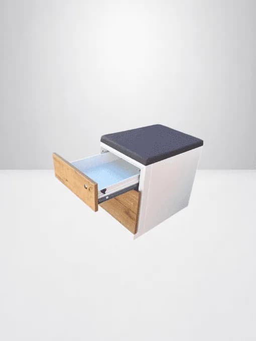 Caisson avec top assise finition Chêne 3 tiroirs — vue 3