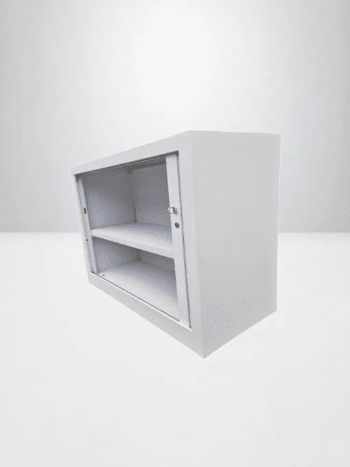 Armoire basse métallique à rideaux – 100×73 cm — vue 3