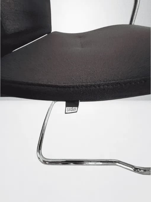 Chaise visiteur Sedus open up chromé — vue 5