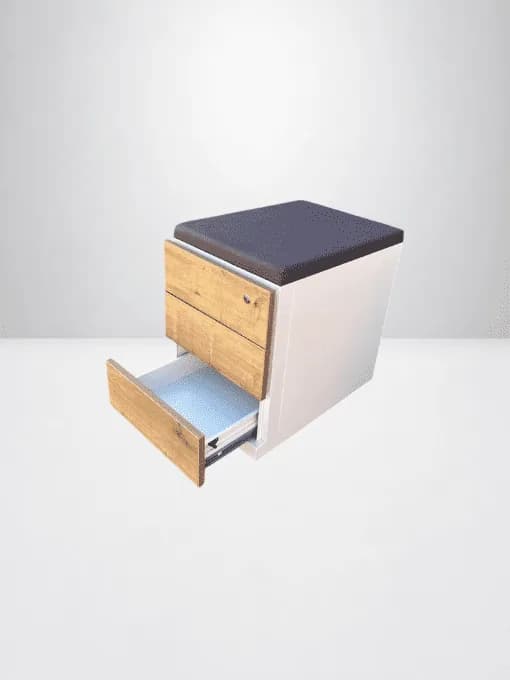 Caisson avec top assise finition Chêne 3 tiroirs — vue 5