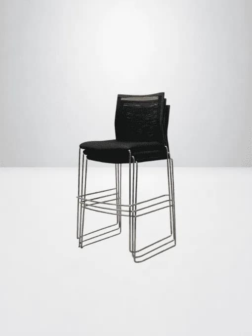 Tabouret haut mesh Magencia empilable — vue 2