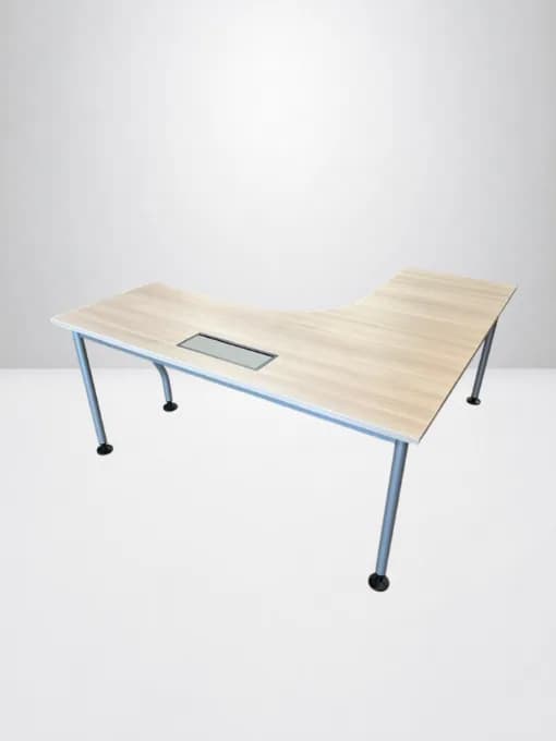 Bureau Samas 160 × 160 cm – Couleur chêne