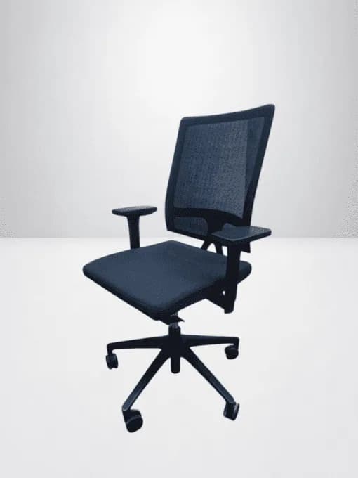 Chaise à roulette Sedus open up noir — vue 2