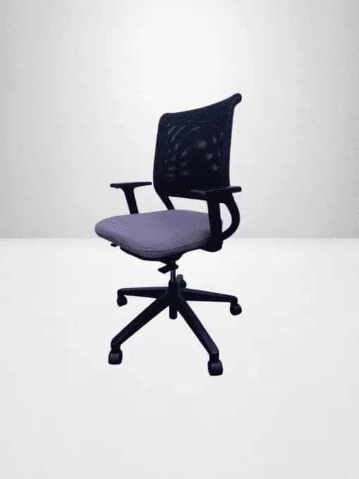 Chaise à roulette Sedus netwin Bi-color resille — vue 2