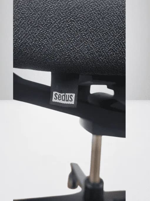 Chaise à roulette Sedus open up noir — vue 4