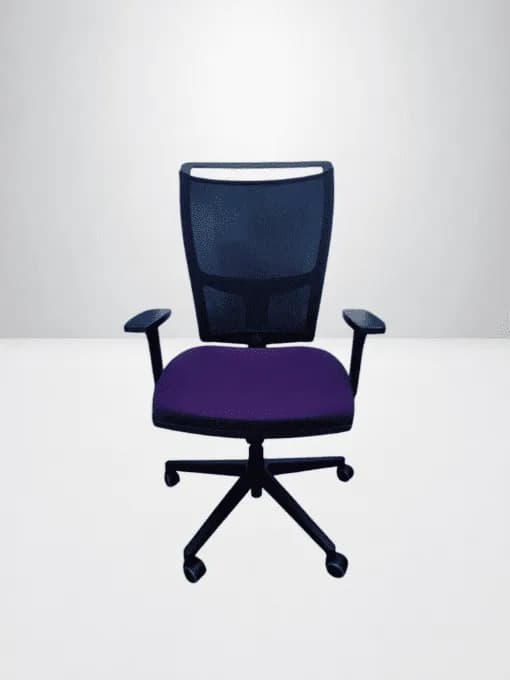 Chaise à roulette Magencia For All bi-color violet mesh