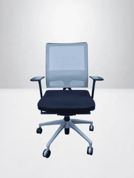 Chaise a roulette Sedus open mind bi color gris