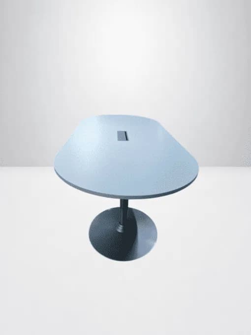 Table réunion blanche piètement tulipe Steelcase 240x120cm — vue 2
