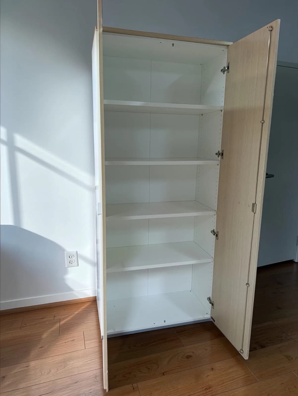 Armoire porte battante en bois   90x210cm — vue 4