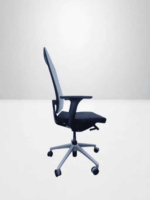 Chaise a roulette Sedus open mind bi color gris — vue 4