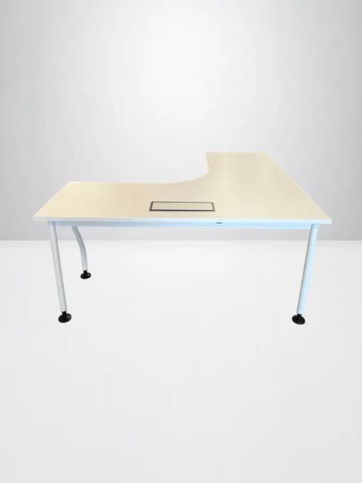 Bureau Samas 160x160cm couleur blanc — vue 2