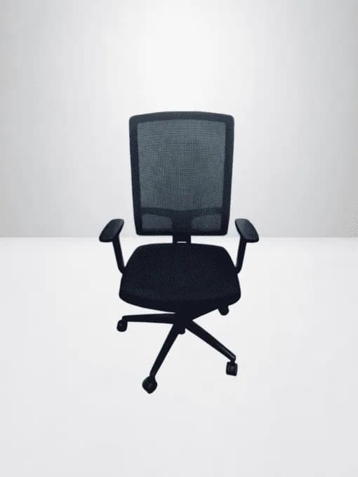 Chaise de bureau ergonomique K.I tissu noir mesh