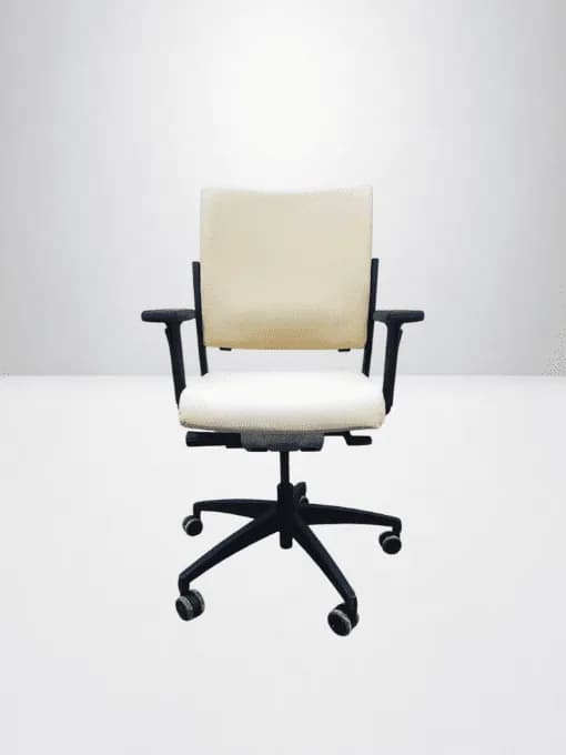 Chaise ergonomique Magencia cuir beige — vue 2
