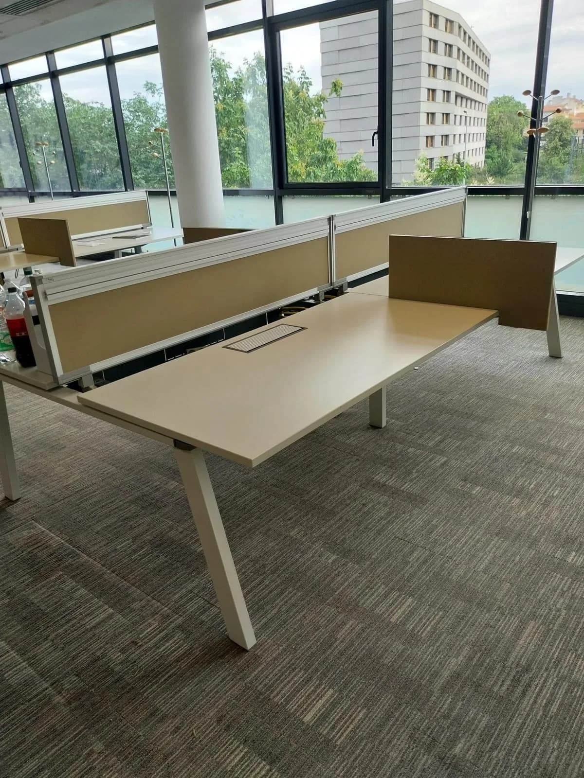 Bureau open space Steelcase fusion 160x360cm — vue 2