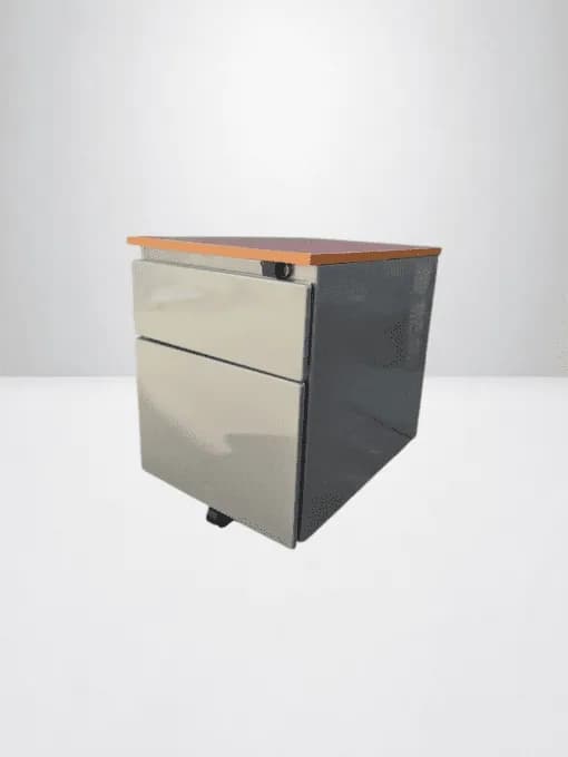 Caisson bas à roulette Steelcase top poirier — vue 3
