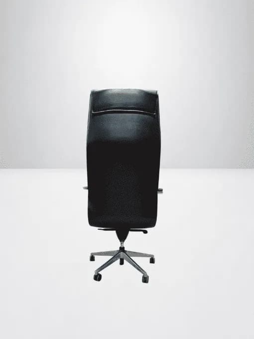 MANHATTAN│Fauteuil de direction Cuir│Noir/Chromé — vue 4