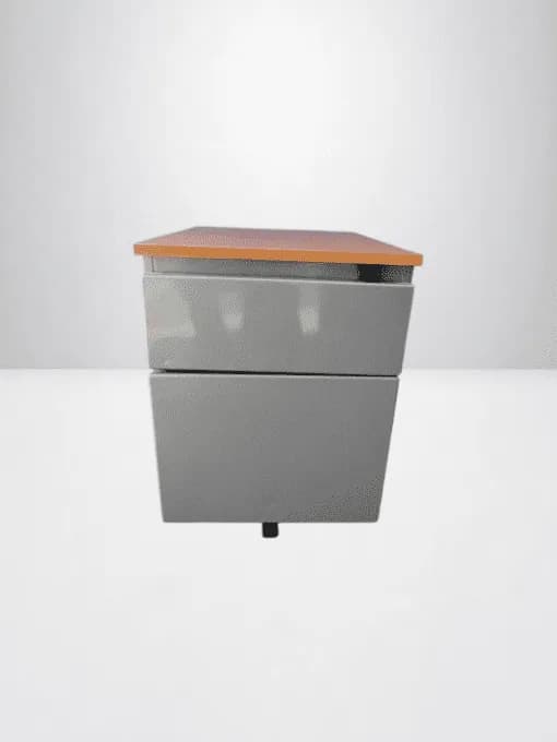 Caisson bas à roulette Steelcase top poirier — vue 2