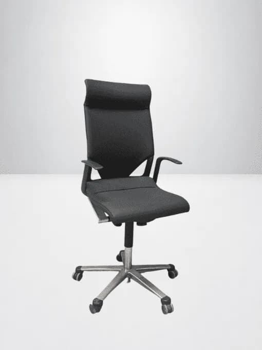 Fauteuil direction Wilkhahn Modus 274 finition cuir — vue 3
