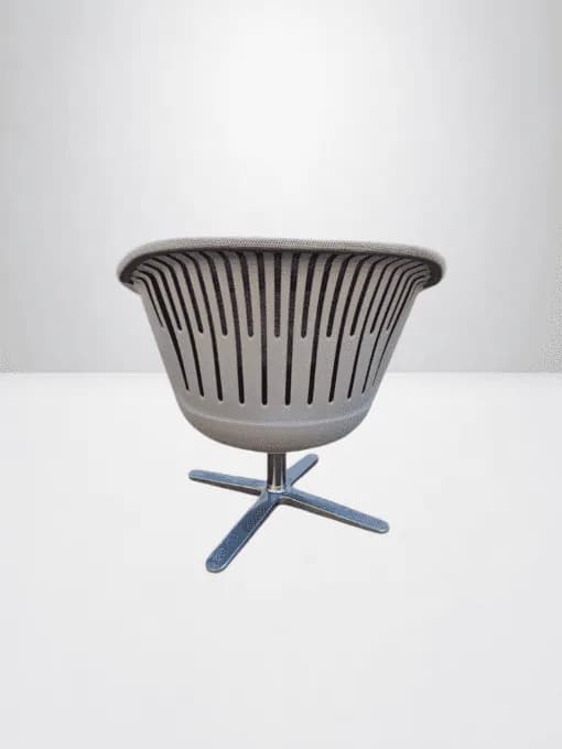 Fauteuil lounge Steelcase i2i mesh & cuir beige — vue 5