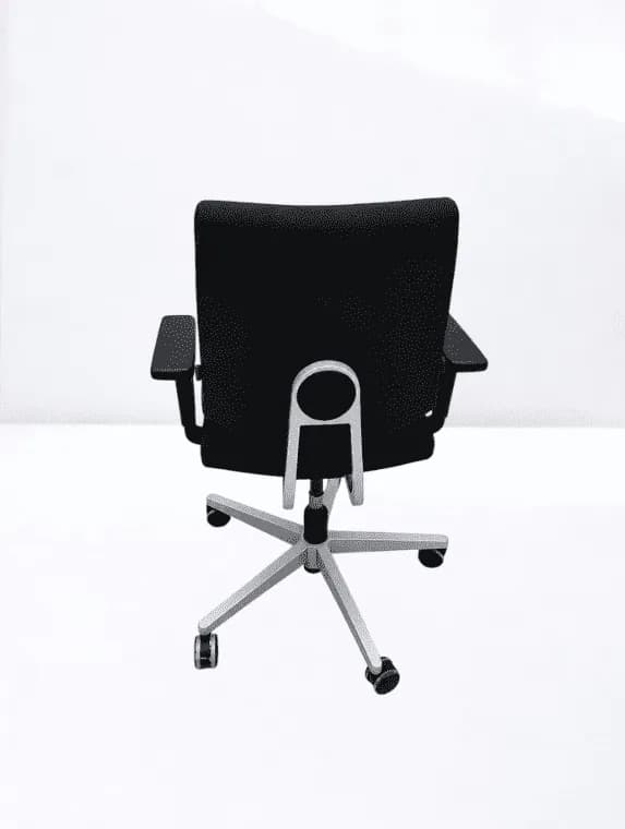 Chaise roulette Sedus Black Dot soutien lombaire noir — vue 3