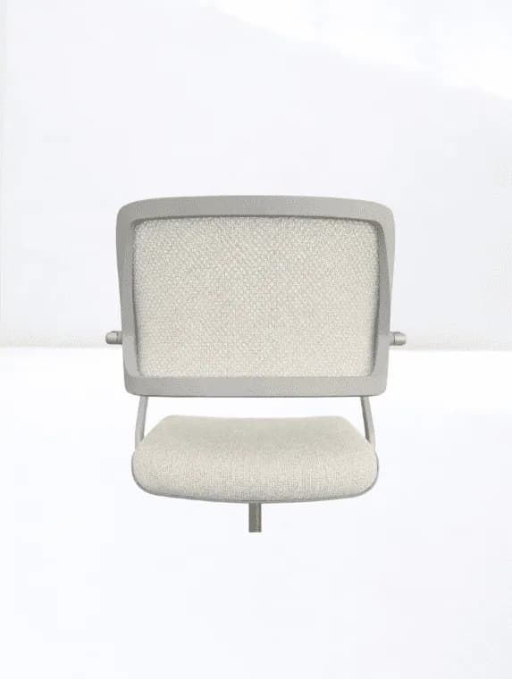 Chaise roulette Steelcase Qivi visiteur conférence Beige — vue 3