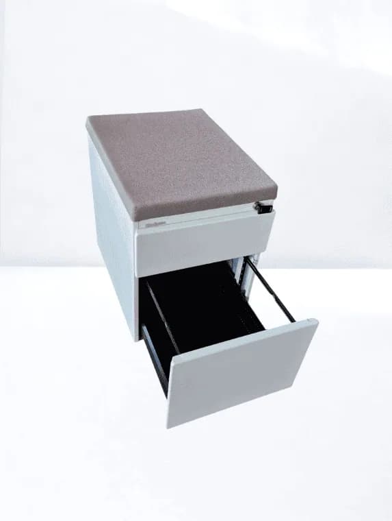 Caisson bas à roulettes Steelcase avec top Assise — vue 2