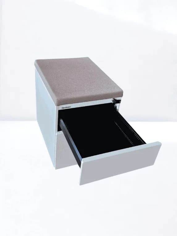Caisson bas à roulettes Steelcase avec top Assise — vue 3