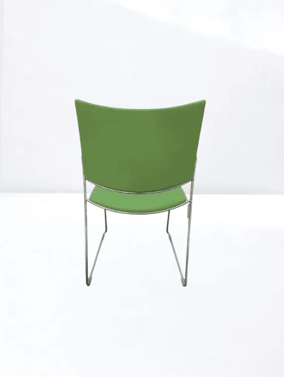 Chaise de conférence Curvy Casala Vert pomme empilable — vue 4