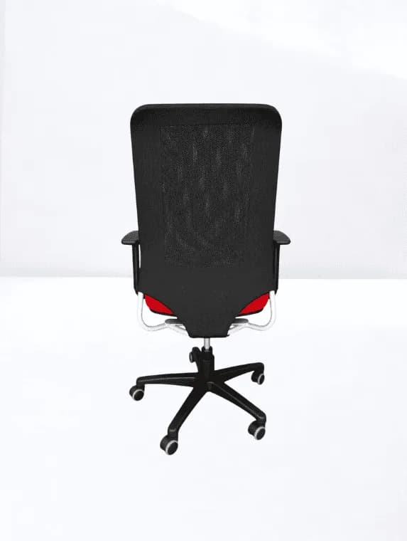 Chaise de bureau Sokoa Bi-color noir rouge — vue 4