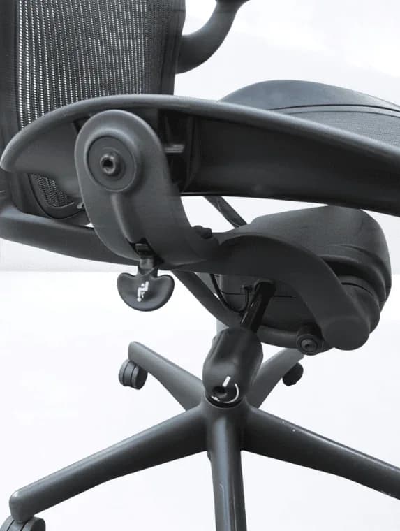 Fauteuil  ergonomique Herman Miller Aeron – Taille B – Sans support lombaire — vue 5