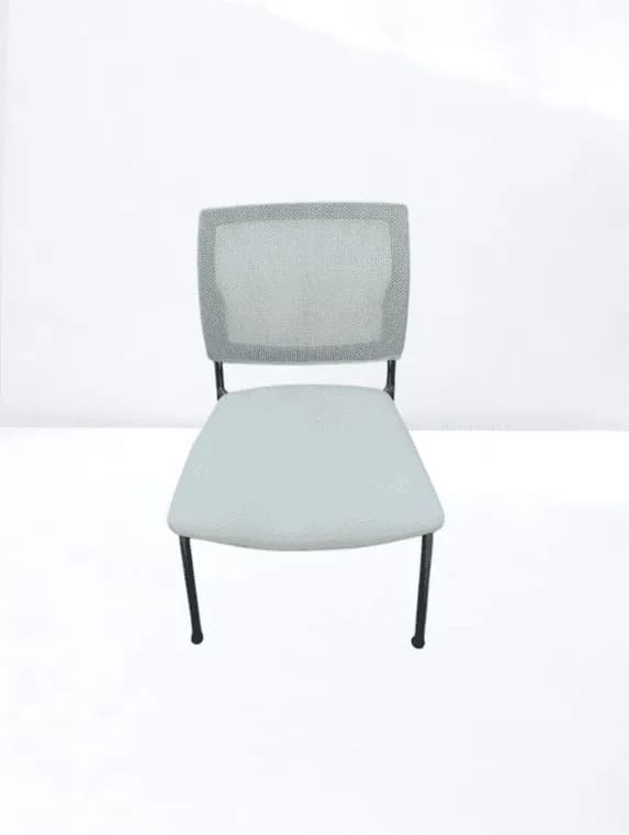 Chaise visiteur Sesta Q-44 blanche résille blanche