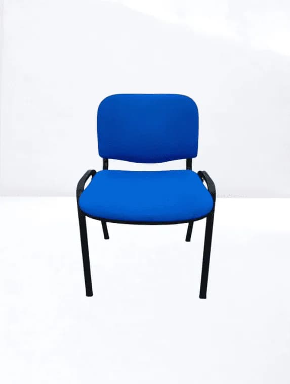 Chaise Iso bleu empilable importation promo