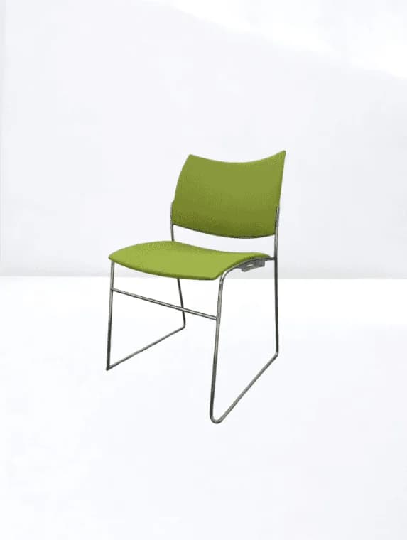 Chaise de conférence Curvy Casala Vert anis empilable