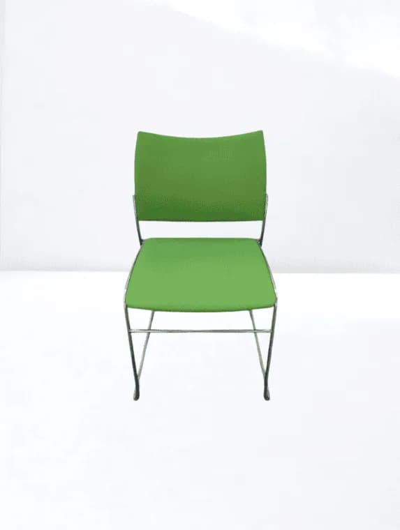 Chaise de conférence Curvy Casala Vert pomme empilable