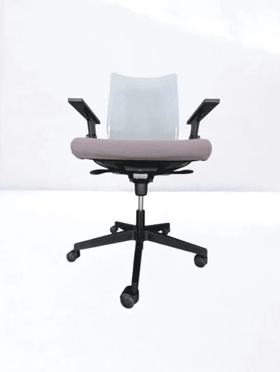 Fauteuil de bureau Nowy Styl Intrata en maille — vue 3