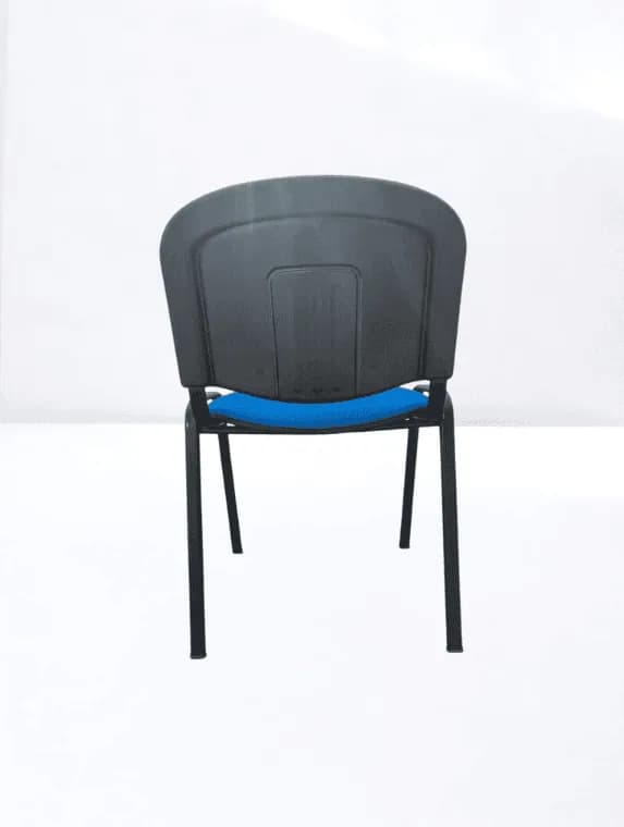 Chaise Iso bleu empilable importation promo — vue 3
